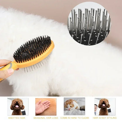 Pet Dog Brush 2 In 1 Massage Comb