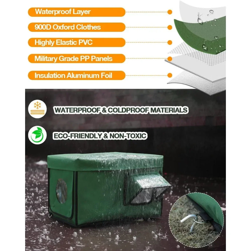 Pet Outdoor Heated Cat House