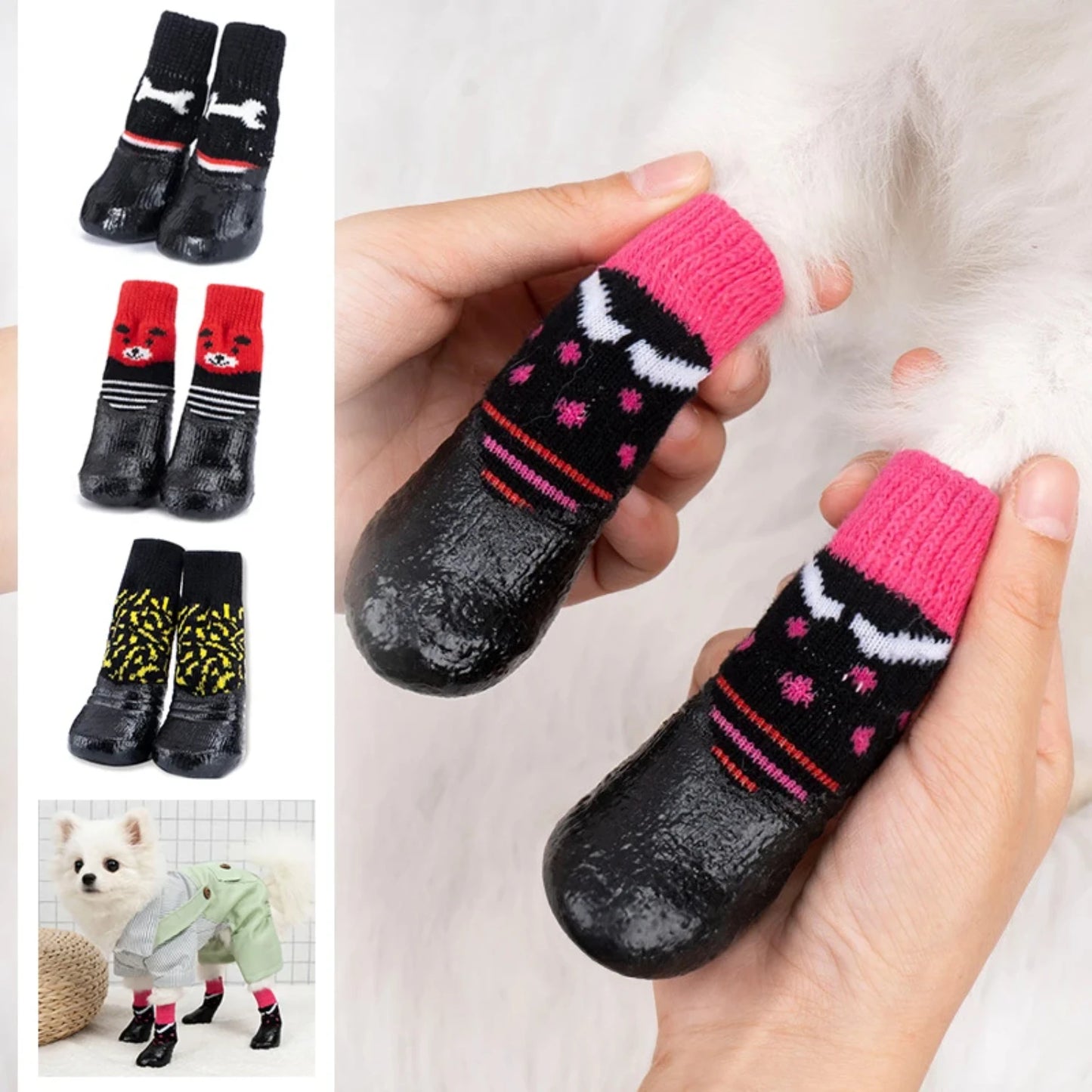 New Soft, Warm, and Waterproof Cotton Pet Shoes