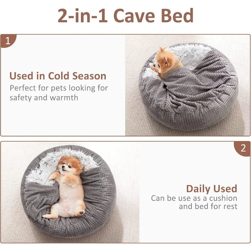 Small Dog Cave Bed