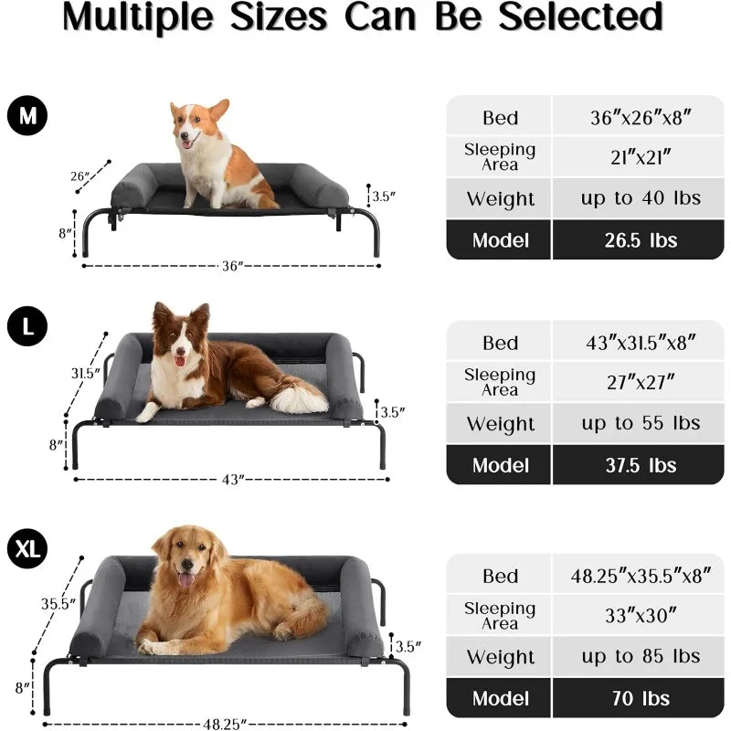 Elevated pet Dog Bed