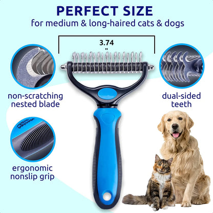 Pet double-sided De Matting comb