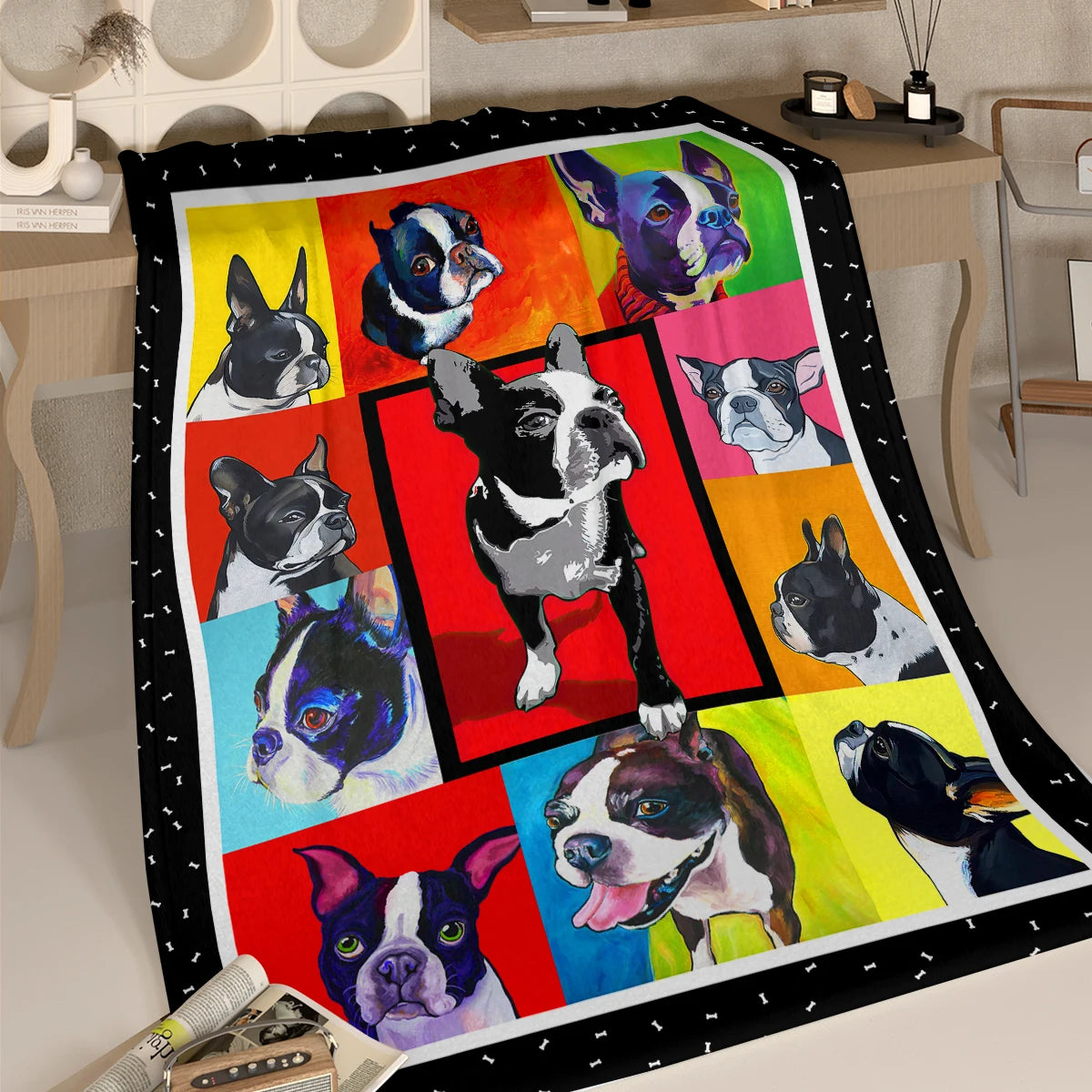 Pet Flannel Throw Blanket