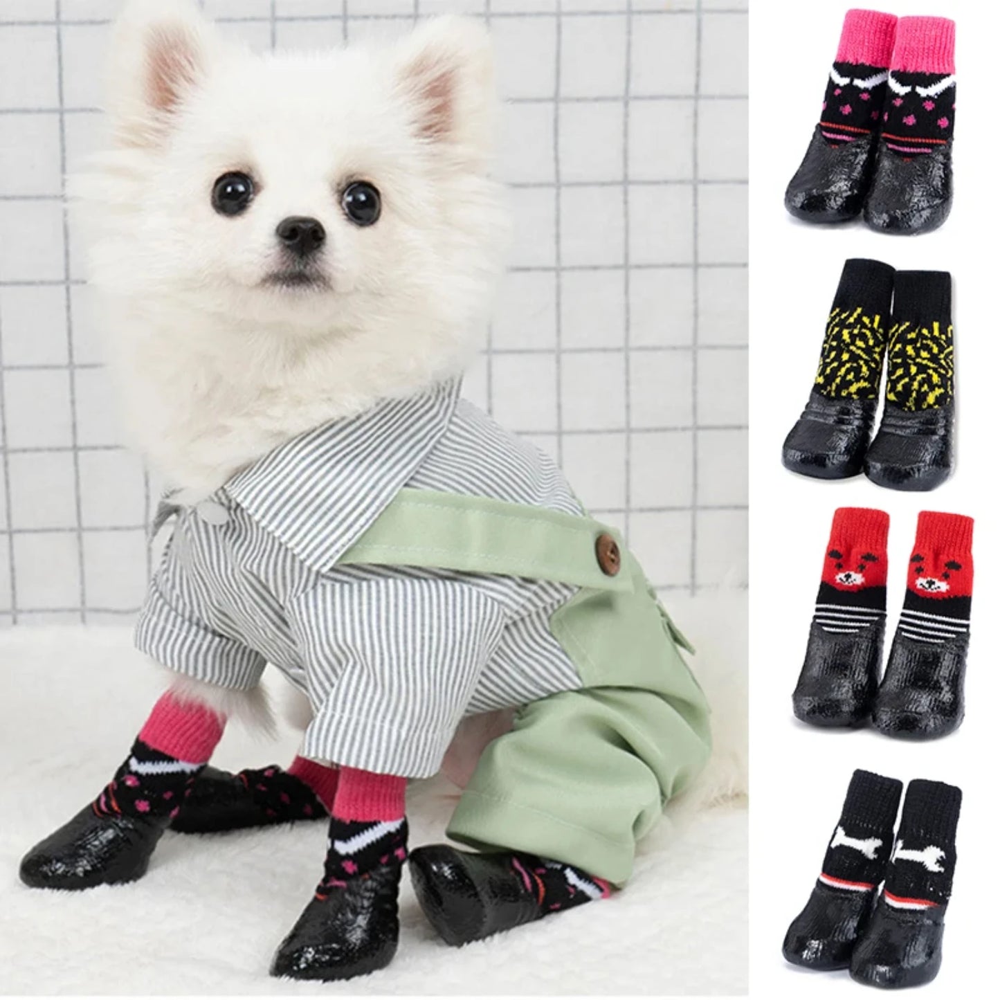 New Soft, Warm, and Waterproof Cotton Pet Shoes