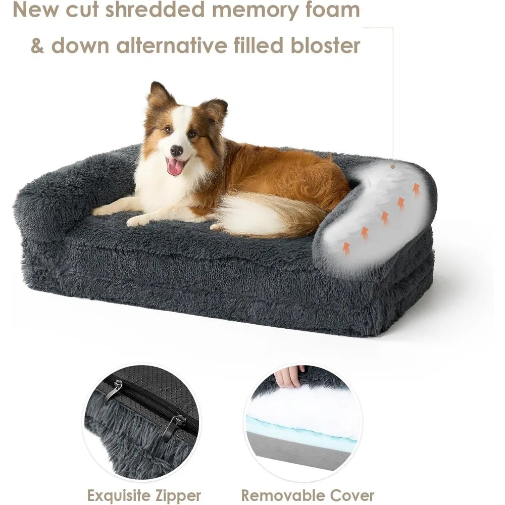 Dog Bed, Faux Fur