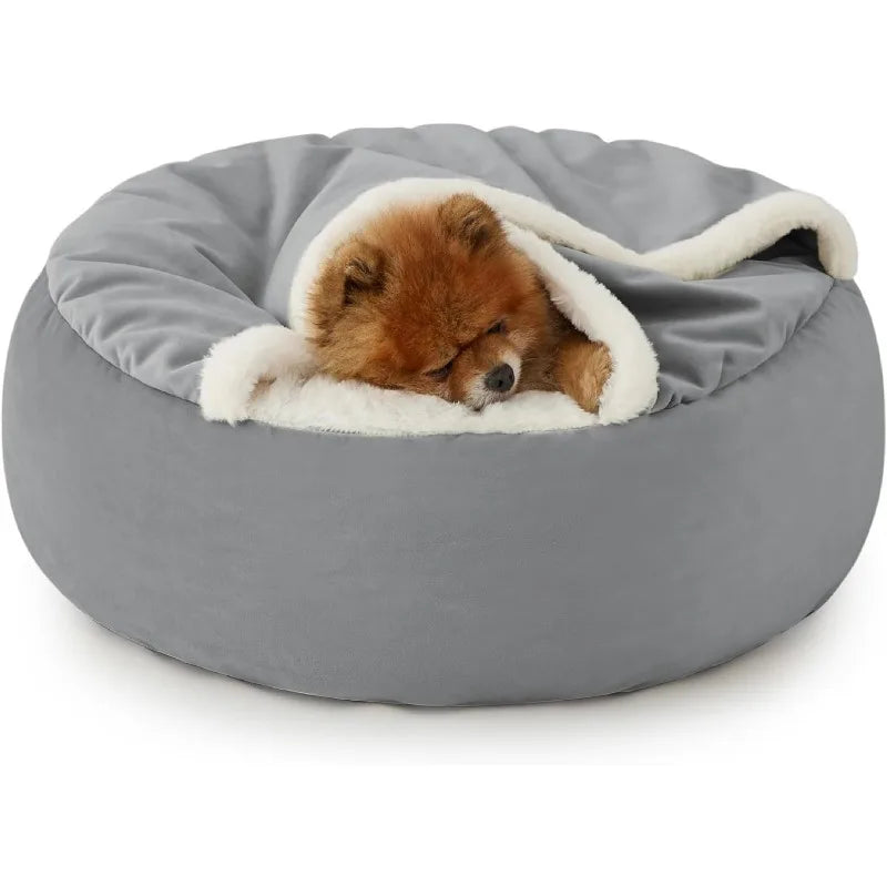 Pet Small  Bed with Cover Cave