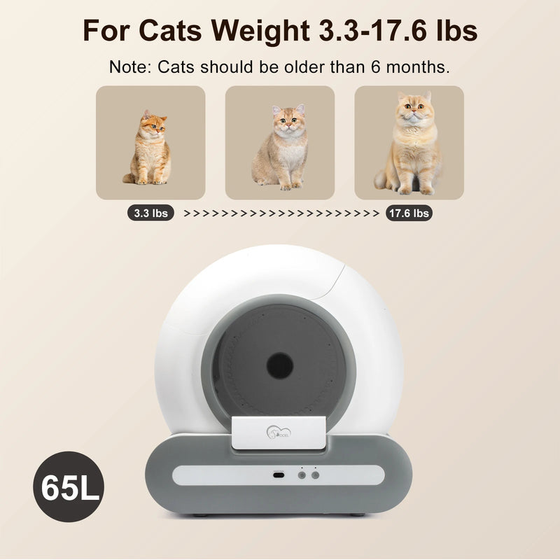Pet Cat Automatic Litter Box