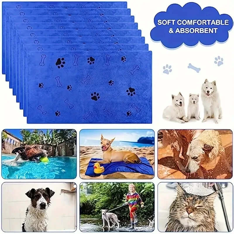 Pet Soft Microfiber Towels -